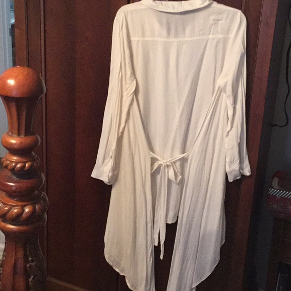 IVORY UMGEE Hi/Lo Tie Back Tunic! S, M & L - Picture 3 of 6